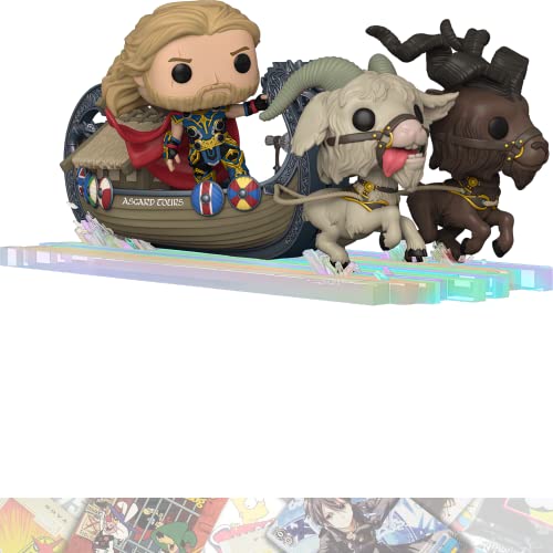 Goat Boat with Thor, Toothgnasher & Toothgrinder: P o p ! Rides Vinyl Figurine Bundle with 1 Comics Theme Compatible Trading Card (290 - 62420)